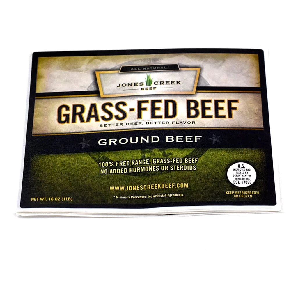 Jones Creek Beef custom label