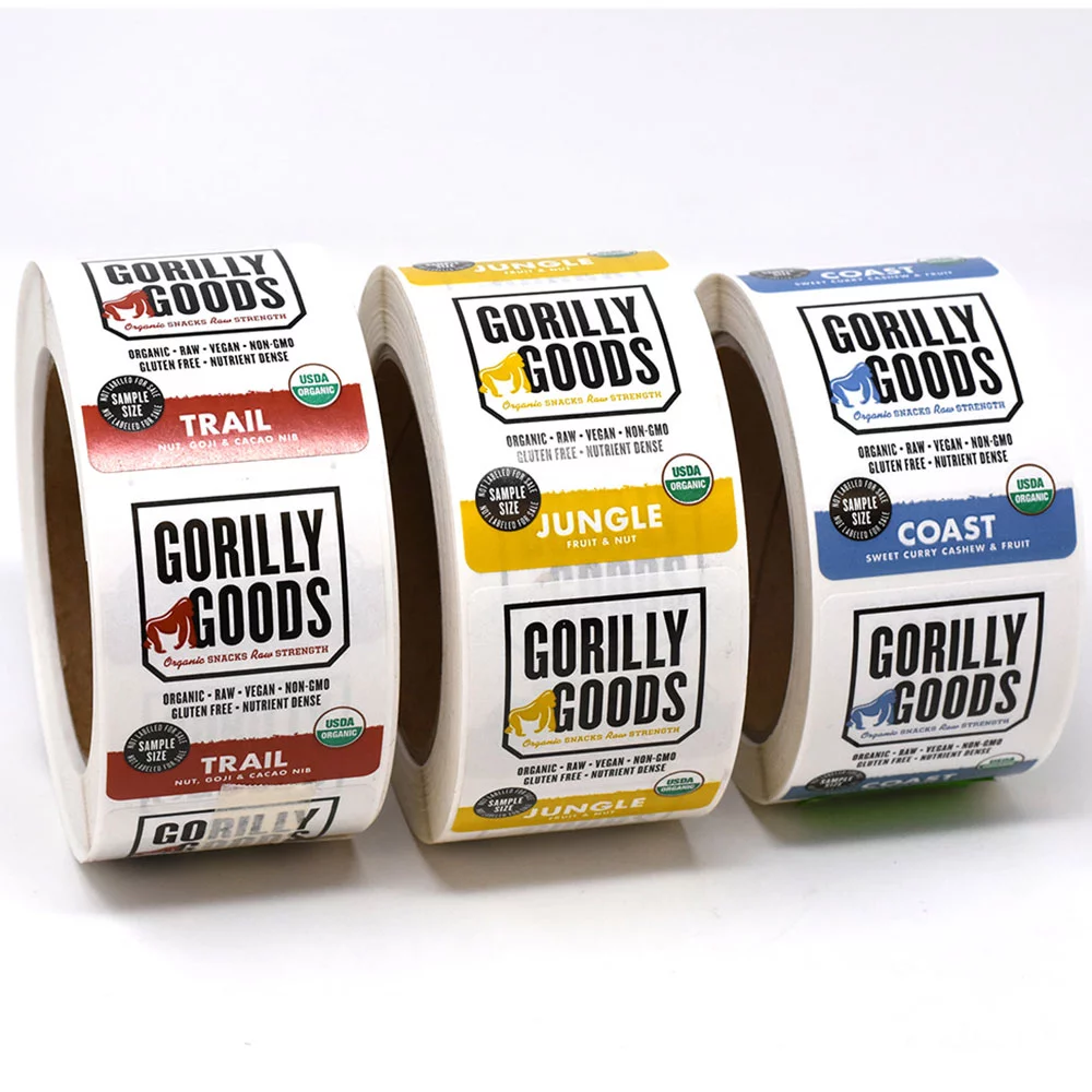 Custom labels for food products