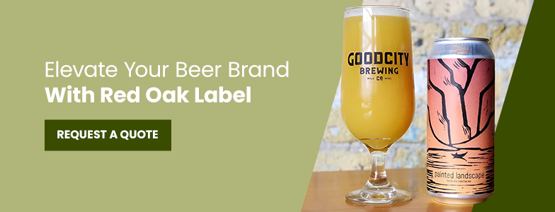 elevate your beer brand with Red Oak Label