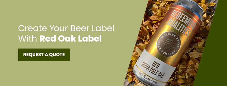 elevate your beer brand with Red Oak Label